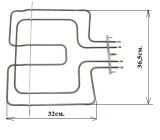 Н-0361 НАГРЕВАТЕЛ ПЕЧКА WHIRPOOL 900+1600W 0