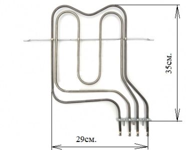 Н-0393 ГОРЕН НАГРЕВАТЕЛ MASTERCOOK  И AMICA 2000+700W 0