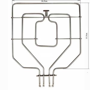 Н-0404 ГОРЕН НАГРЕВАТЕЛ ЗА ФУРНА BOSCH SIEMENS 1500+1300W 0